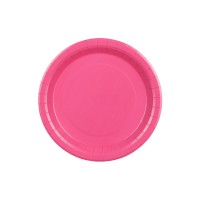 Vienspalvės lėkštutės, fuksija (6vnt 18cm) Vienspalvės lėkštutės, fuksija (6vnt 18cm)
