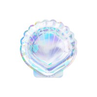 Lėkštutės "Blizgios undinėlės kriauklės" (6vnt, 18,5cm) Lėkštutės "Blizgios undinėlės kriauklės" (6vnt, 18,5cm)