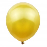 Maži balionai, auksiniai (20vnt, 13cm)
