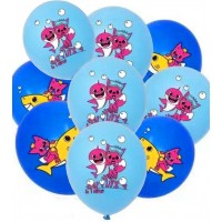 Balionų rinkinys "Baby shark" (10vnt) Balionų rinkinys "Baby shark" (10vnt)