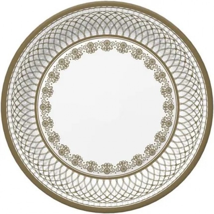 Lėkštutės "Geometrinis auksas"(8vnt, 18cm) Lėkštutės "Geometrinis auksas"(8vnt, 18cm)