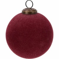 Eglutės žaisliukas, raudonos spalvos, stiklinis (50mm) Eglutės žaisliukas, raudonos spalvos, stiklinis (50mm)