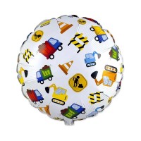 Folinis balionas "Statybinės mašinos" (46cm) Folinis balionas "Statybinės mašinos" (46cm)
