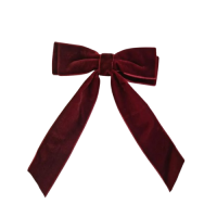 Kaspinas, bordo, veliūrinis (10x5cm, 2vnt) Kaspinas, bordo, veliūrinis (10x5cm, 2vnt)