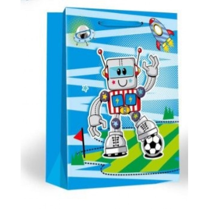 Dovanų maišelis "3D Robotas" (26*32cm) Dovanų maišelis "3D Robotas" (26*32cm)