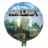 Folinis balionas "Minecraft miestas" (46cm)