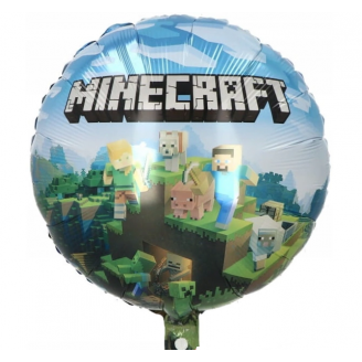 Folinis balionas "Minecraft miestas" (46cm)