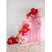 Balionai rožiniai, baby pink (3vnt, 43cm)