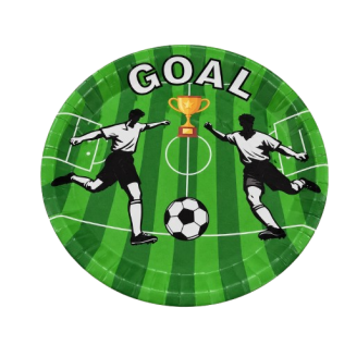 Lėkštutės "GOAL" (24vnt, 23cm)