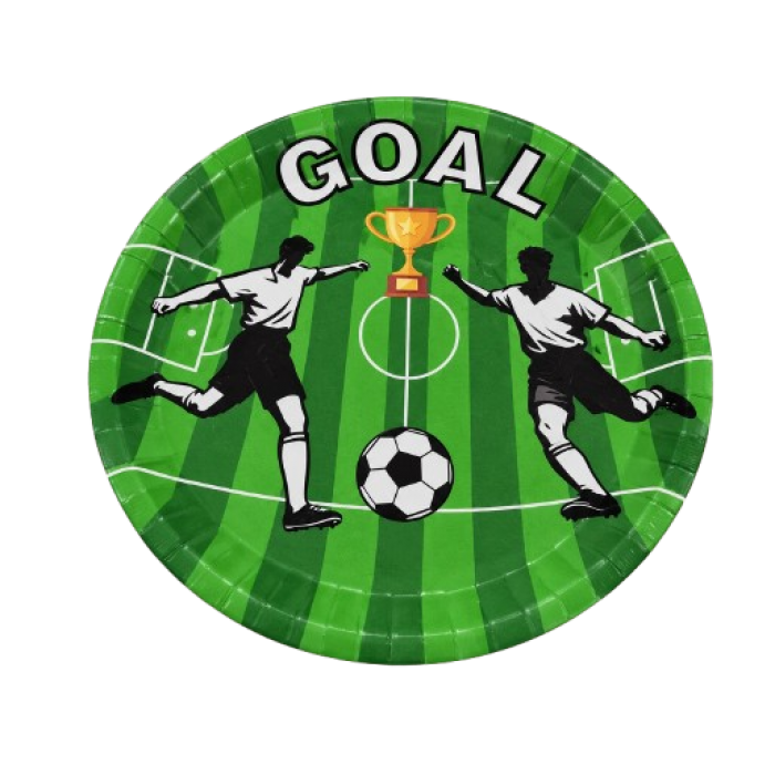 Lėkštutės "GOAL" (24vnt, 23cm) Lėkštutės "GOAL" (24vnt, 23cm)