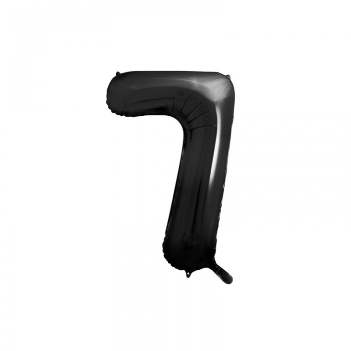 Folinis balionas-skaičius 7, juodas (101cm) Folinis balionas-skaičius 7, juodas (101cm)