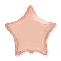 Žvaigždutė rožinio aukso, folinis balionas (46cm)