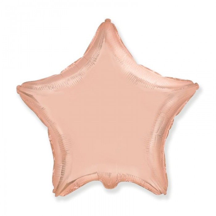 Žvaigždutė rožinio aukso, folinis balionas (46cm) Žvaigždutė rožinio aukso, folinis balionas (46cm)