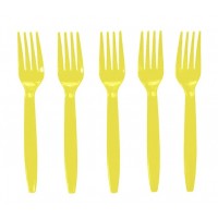 Šakutės geltonos (10vnt) Šakutės geltonos (10vnt)