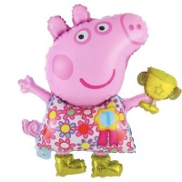 Forminis balionas "Peppa Pig gėlėta suknele" (60*50cm) Forminis balionas "Peppa Pig gėlėta suknele" (60*50cm)