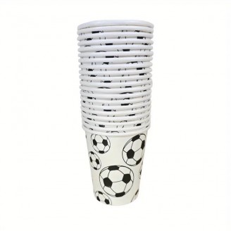 Puodeliai "Futbolo kamuoliai" (12vnt, 260ml)