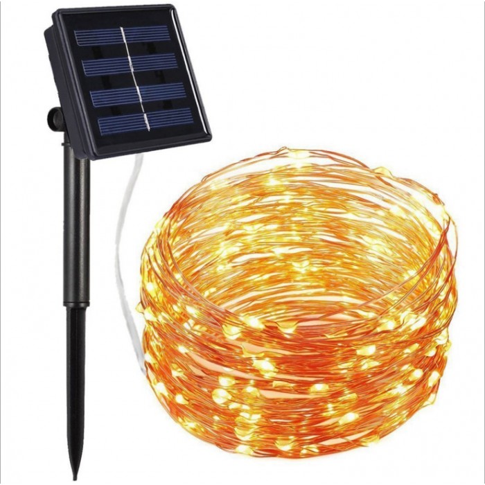 LED lauko lepmutės su saulės baterija (100 lempučių, 10m) LED lauko lepmutės su saulės baterija (100 lempučių, 10m)