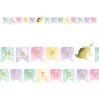 Vienaragio gimtadienio girlianda Happy Birthday Vienaragio gimtadienio girlianda Happy Birthday