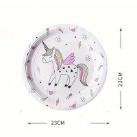 Lėkštutės "Skraidantis vienaragis" (12vnt,23cm) Lėkštutės "Skraidantis vienaragis" (12vnt,23cm)