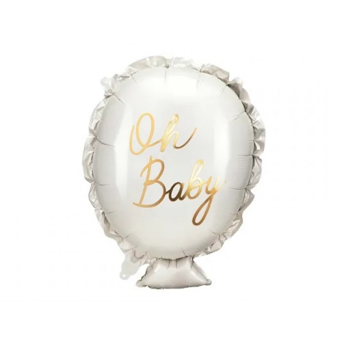 Folinis apvalus balionas "OH baby" (53cm) Folinis apvalus balionas "OH baby" (53cm)