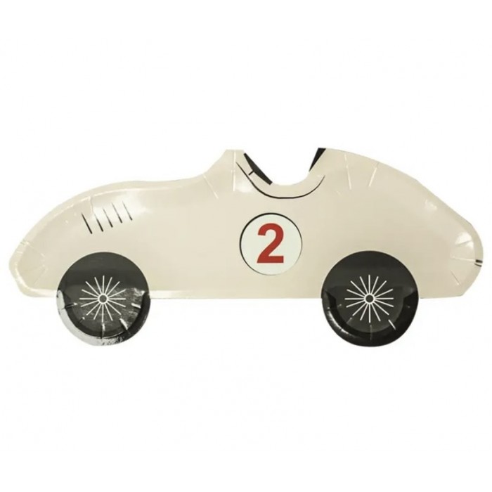   Lėkštutės "Senovinis automobilis, kreminis" (10vnt, 28*11cm)