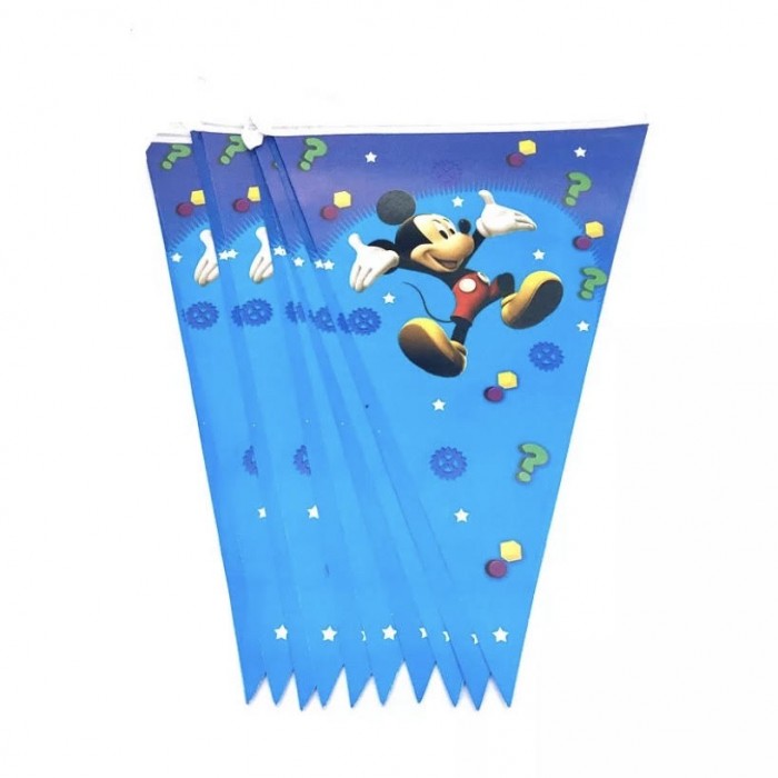 Mėlyna girlianda "Mickey Mouse" (10vnt) Mėlyna girlianda "Mickey Mouse" (10vnt)