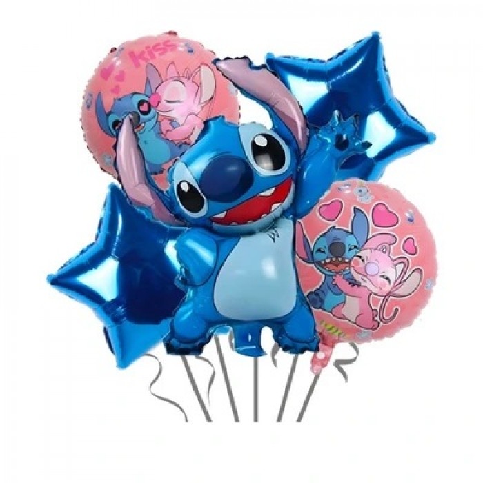 Balionų rinkinys "Lilo & Stich" (5vnt) Balionų rinkinys "Lilo & Stich" (5vnt)