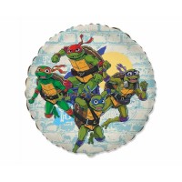Folinis balionas „Vėžliukai nindzės"(46cm) Folinis balionas „Vėžliukai nindzės"(46cm)