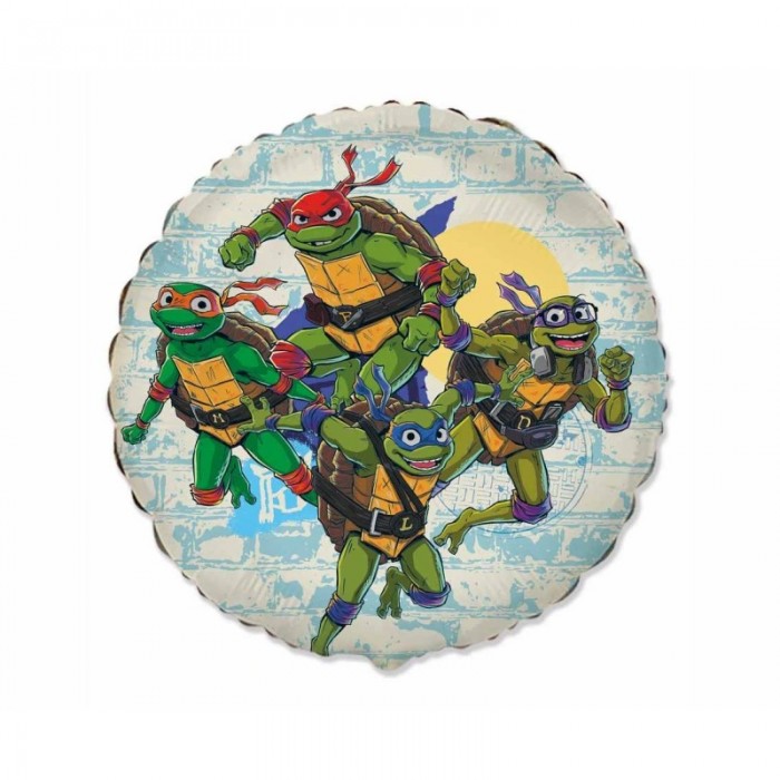 Folinis balionas „Vėžliukai nindzės"(46cm) Folinis balionas „Vėžliukai nindzės"(46cm)