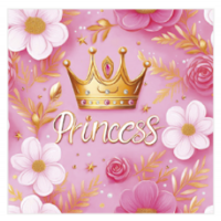 Servetėlės "Rožinė princesė" (20vnt) Servetėlės "Rožinė princesė" (20vnt)