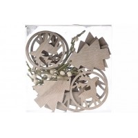 Kalėdiniai mediniai žaisliukai, Eglutės,briedžiai (12vnt) Kalėdiniai mediniai žaisliukai, Eglutės,briedžiai (12vnt)