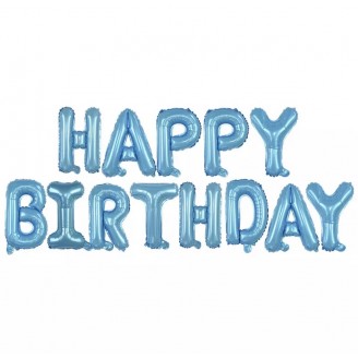 Forminiai balionai "Mėlynas Happy birthday" (41cm)