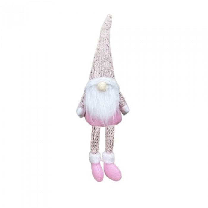  Kalėdinis minkštas nykštukas, rožinis (46cm)