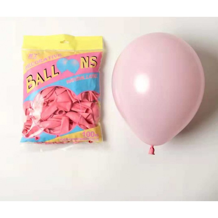 Macaron maži balionai, rožiniai (20vnt, 13cm)