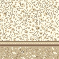Servetėlės "Rusvi ornamentai" (20vnt)