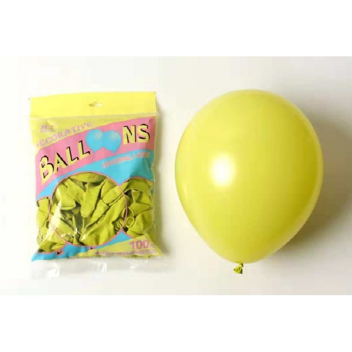 Macaron maži balionai, šviesiai žali (20vnt, 13cm)