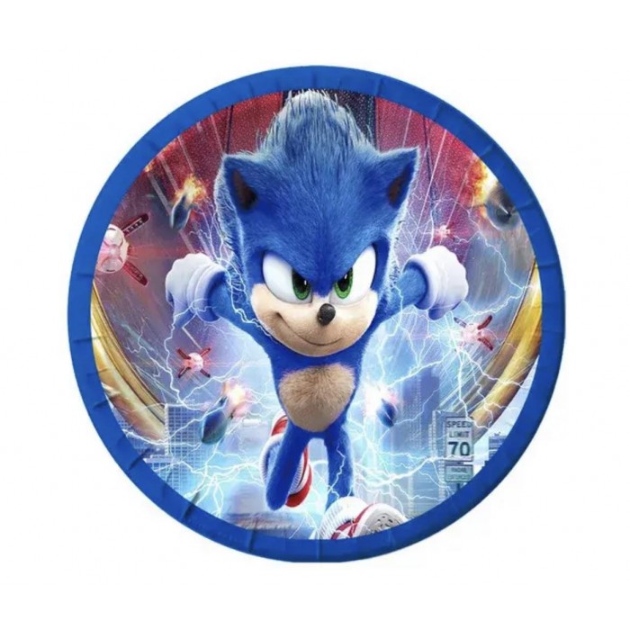 Lėkštutės "Ežiukas Sonic" (18cm, 10vnt) Lėkštutės "Ežiukas Sonic" (18cm, 10vnt)
