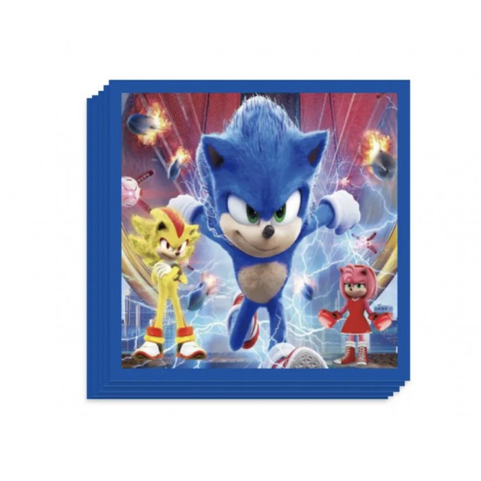 Servetėlės "Ežiukas Sonic" (20vnt) Servetėlės "Ežiukas Sonic" (20vnt)