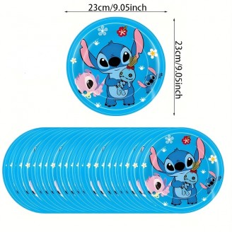 Lėkštutės "Stitch” (23cm*10vnt)