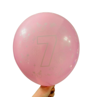Balionas su skaičiumi 7, rožinis (30cm) Balionas su skaičiumi 7, rožinis (30cm)