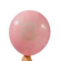 Balionas su skaičiumi 8, rožinis (30cm) Balionas su skaičiumi 8, rožinis (30cm)