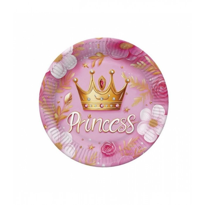 Lėkštutės "Rožinė princesė" (18cm 8vnt) Lėkštutės "Rožinė princesė" (18cm 8vnt)